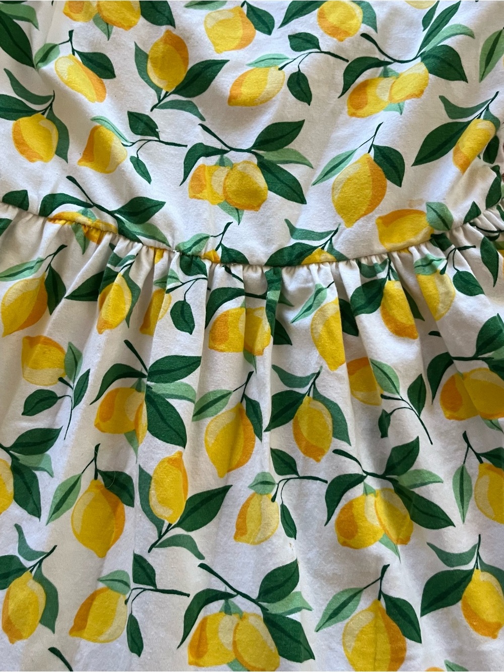 Janie and Jack White Lemon Print Sundress with Yellow and Green - Picture 5 of 7